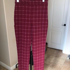 Pants jeggings plaid